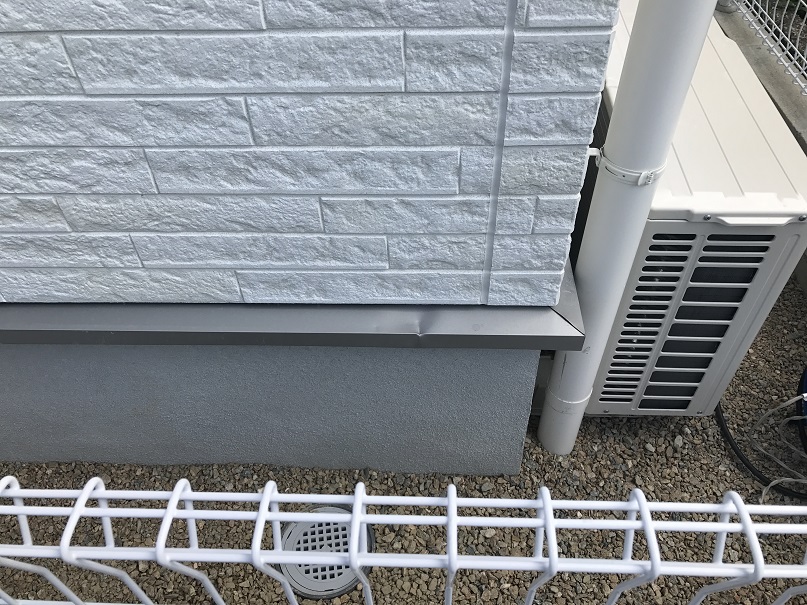 サイディング アルミ水切 ヘコミキズ リペア補修　No.BA180928