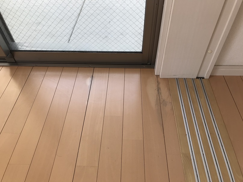 フローリング シミ・経年劣化 塗装リペア補修 No.BA210415