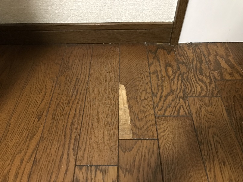 フローリング表面剥がれ リペア補修 No.BA210709