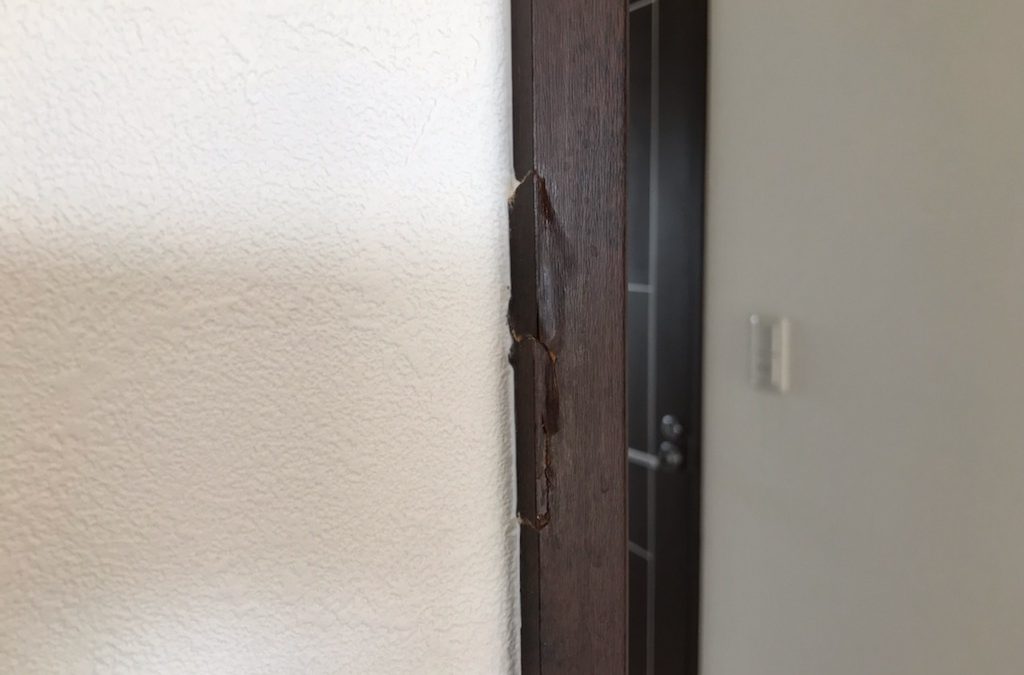 室内ドア木枠 破損キズ リペア補修 BA221008