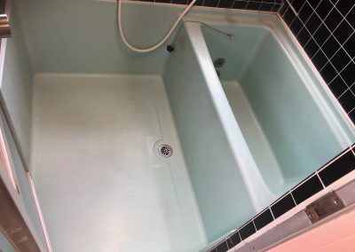 浴室ハーフユニット　再生塗装コート・洗い場パネル施工　No.BA200904