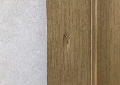 室内ドア木製建具 ヘコミ穴 リペア補修　BA21803