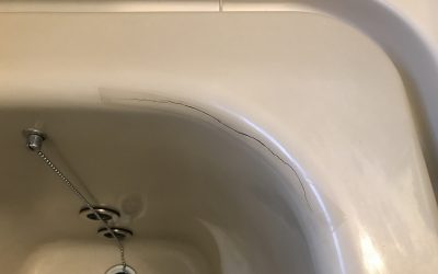 FRP浴槽ヒビ割れポイントリペア補修 No.171220