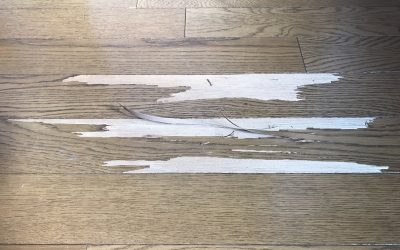 フローリング表面単板剥がれリペア補修　No.BA180721