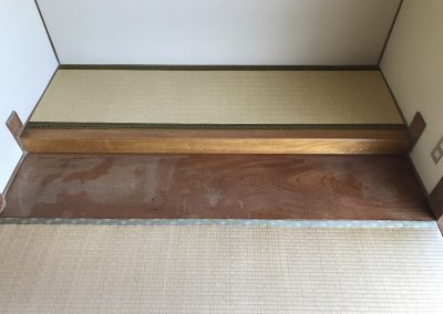 和室床板日焼けシミ リペア塗装再生　No.BA180903