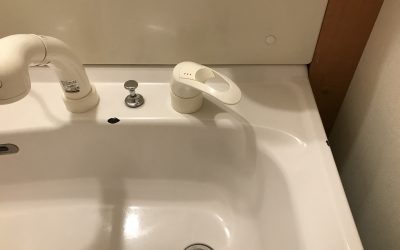 洗面シンク（ホーロー製）欠け破損補修　　No.191010