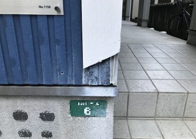 サイディング玄関エントランス枠 破損再生リペア補修　No.BA191214