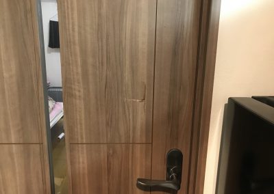 室内木製ドア 穴ヘコミキズ リペア補修　No.BA200330