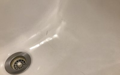 洗面台(陶器製)ひび割れ リペア再生 No.BA200729