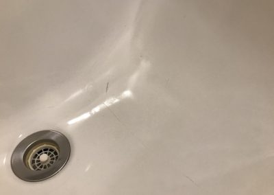 洗面台(陶器製）ひび割れ リペア再生　　No.BA200729