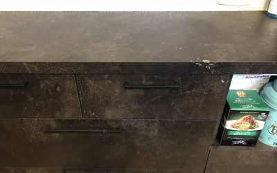 キッチン収納カップボード キズリペア補修　No.BA210106