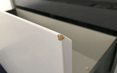 キッチン収納引出欠けキズ リペア補修　No.BA201210