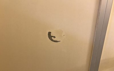 ユニットバス浴室壁 剥がれ 着色塗装リペア補修 No.BA210508