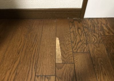 フローリング表面剥がれ リペア補修　No.BA210709