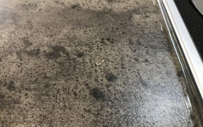 キッチンワークトップ天板(メラミン製)表面剥がれ リペア補修 BA210819