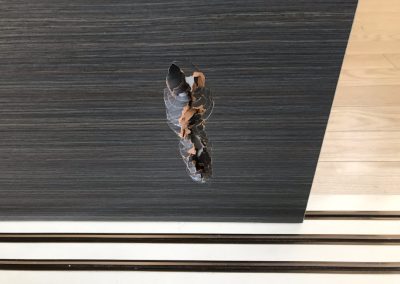 木製建具（室内ドア）へこみ陥没キズ　リペア補修　BA220308