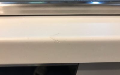 キッチン人工大理石カウンター　ひび割れ　リペア補修　BA220510