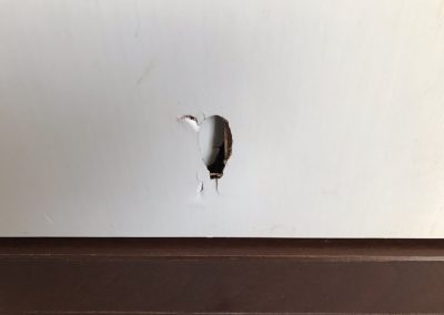 室内ドア（引戸）ヘコミ・穴キズ　リペア補修　BA230128