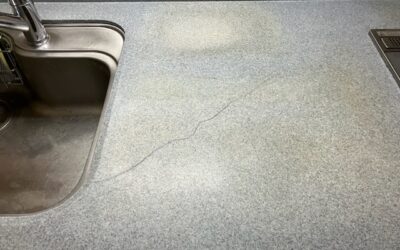 キッチン人工大理石天板/カウンター　ヒビ割れクラック　リペア補修・再生　BA240626