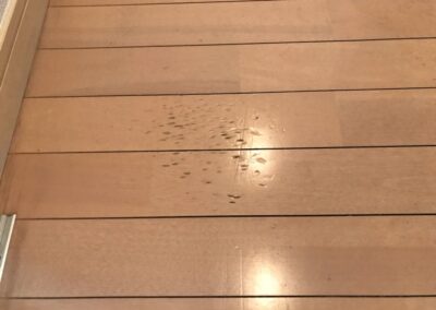 フローリング　ヘコミ・落としキズ　リペア補修　BA230204