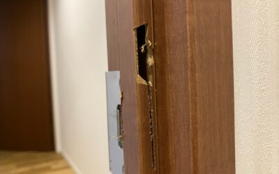 建具・木製ドア　木枠材　欠け/キズ/穴破損部　樹脂加工・部分再生・リペア補修　BA250628